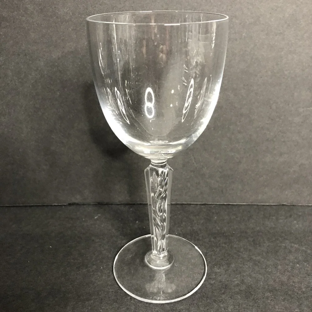 6 Cristal DArques Durand Sogaro Wine Glasses Goblets Elegant NO FROST